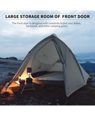 1 Person Tent Lightweight Backpacking Tent with Footprint - Free Standing Ultralight Camping Hiking Backpack Tents