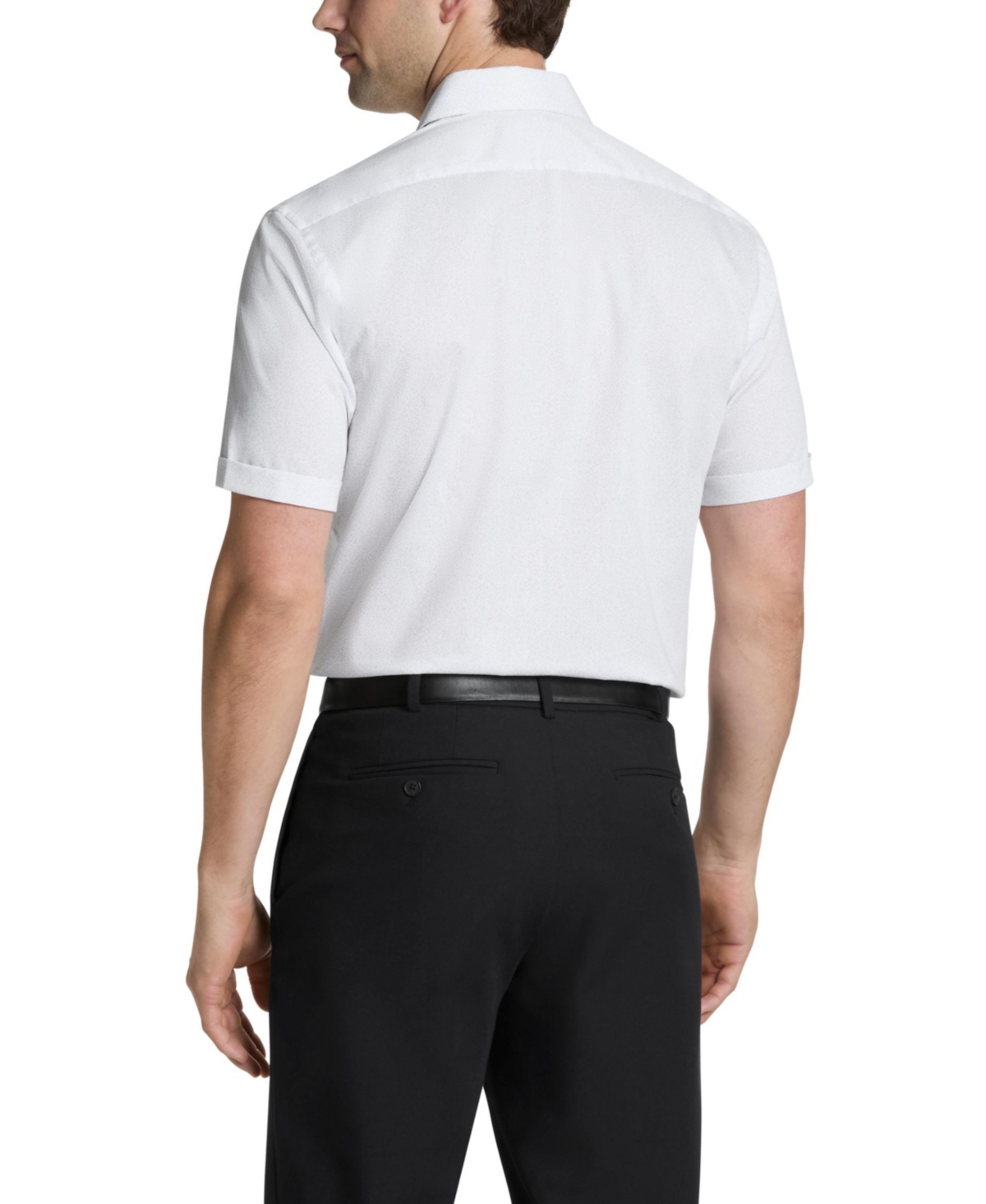 VAN HEUSEN MEN'S SLIM FIT SHORT SLEEVE DRESS SHIRT 