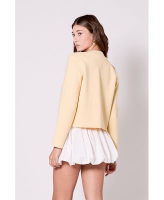 Women's Pearl Trim Knit Cardigan