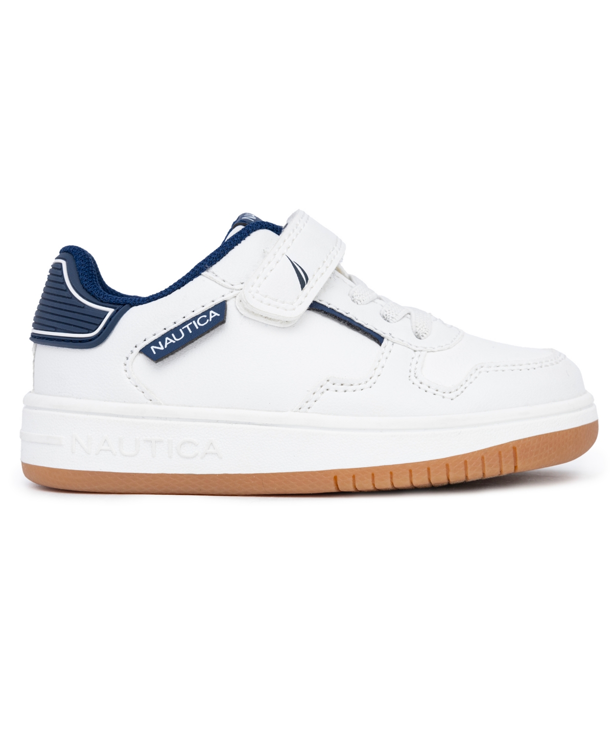 Nautica Toddler Boys Almina Casual Sneakers In White,navy,gum