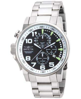 Invicta - Men's Chronograph I-Force Stainless Steel Bracelet Watch 46mm 14955