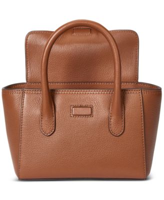 Tanner Small Pebbled Leather Satchel