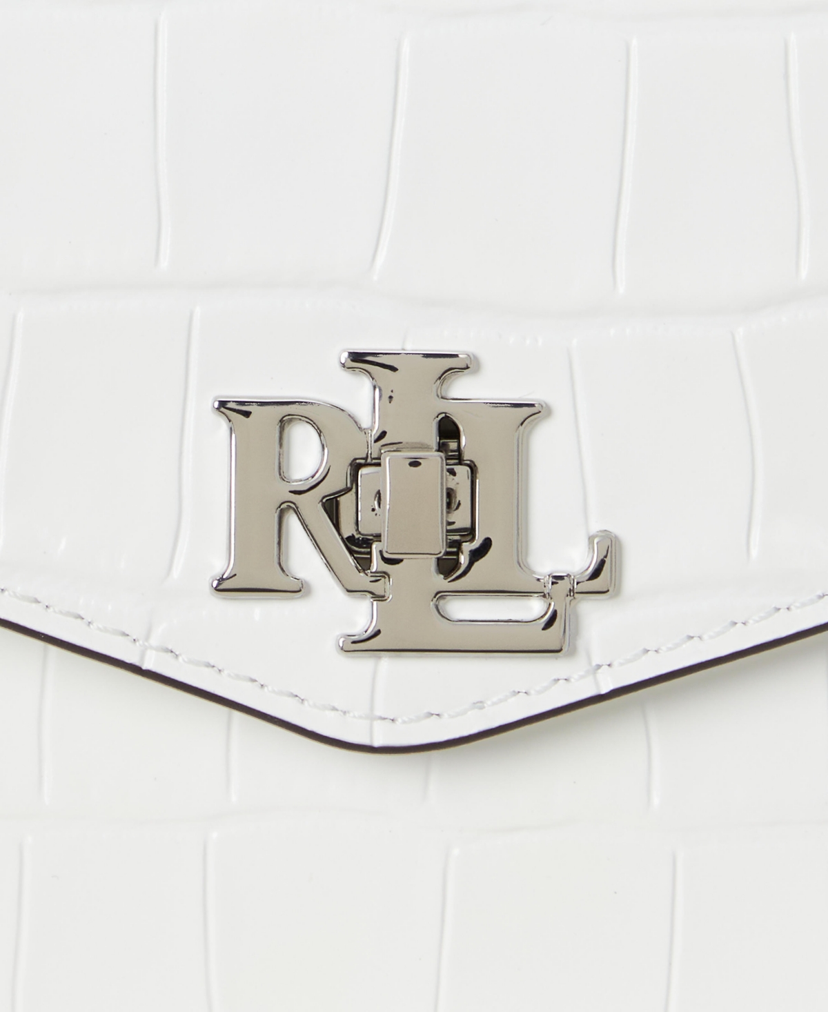 Ralph Lauren Crocodile-embossed Leather Small Farrah Satchel
