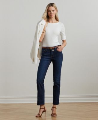 Lauren Ralph Lauren Mid-Rise Straight Jean, Regular and