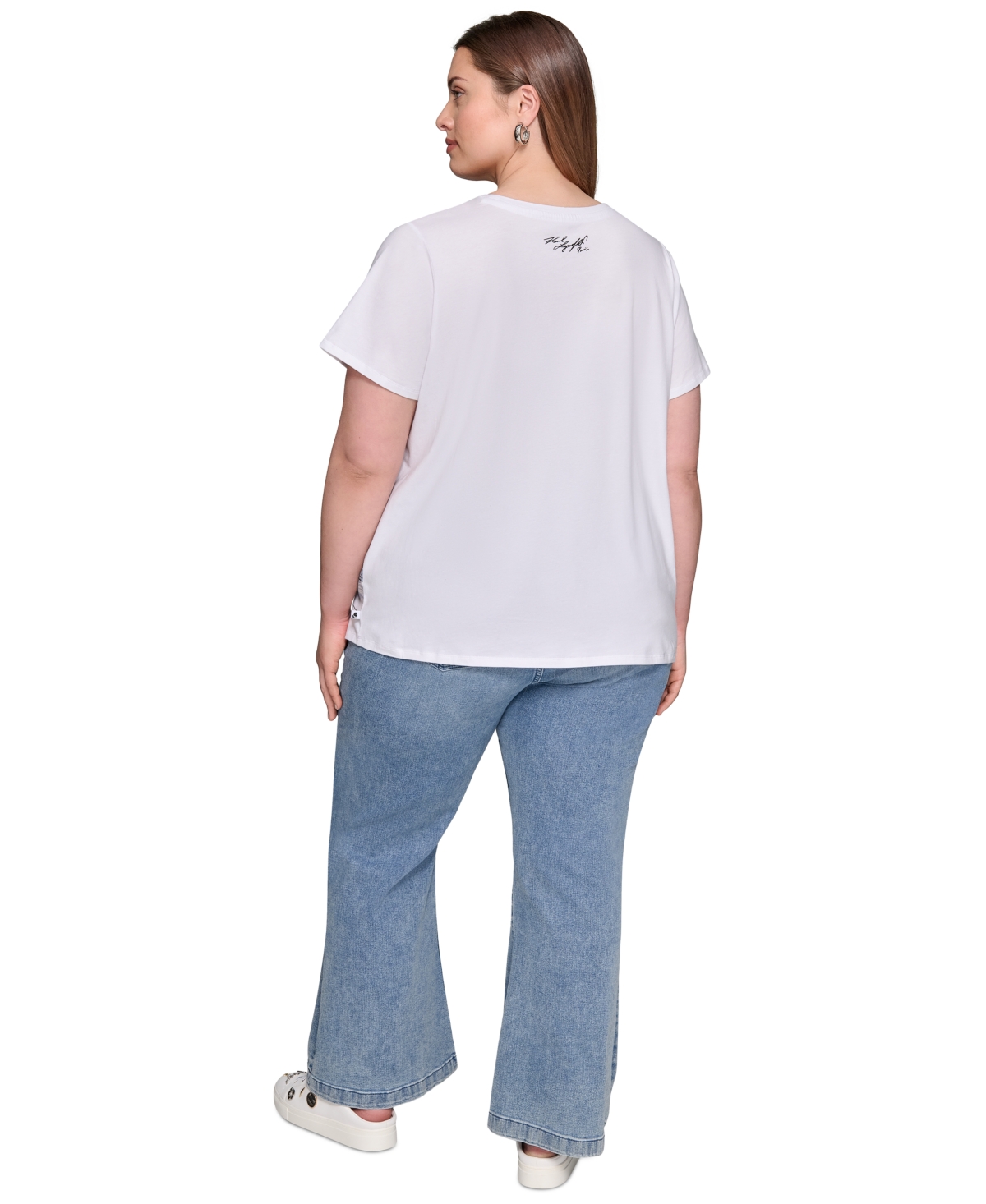 KARL LAGERFELD PLUS SIZE PARIS PAINTING TEE 
