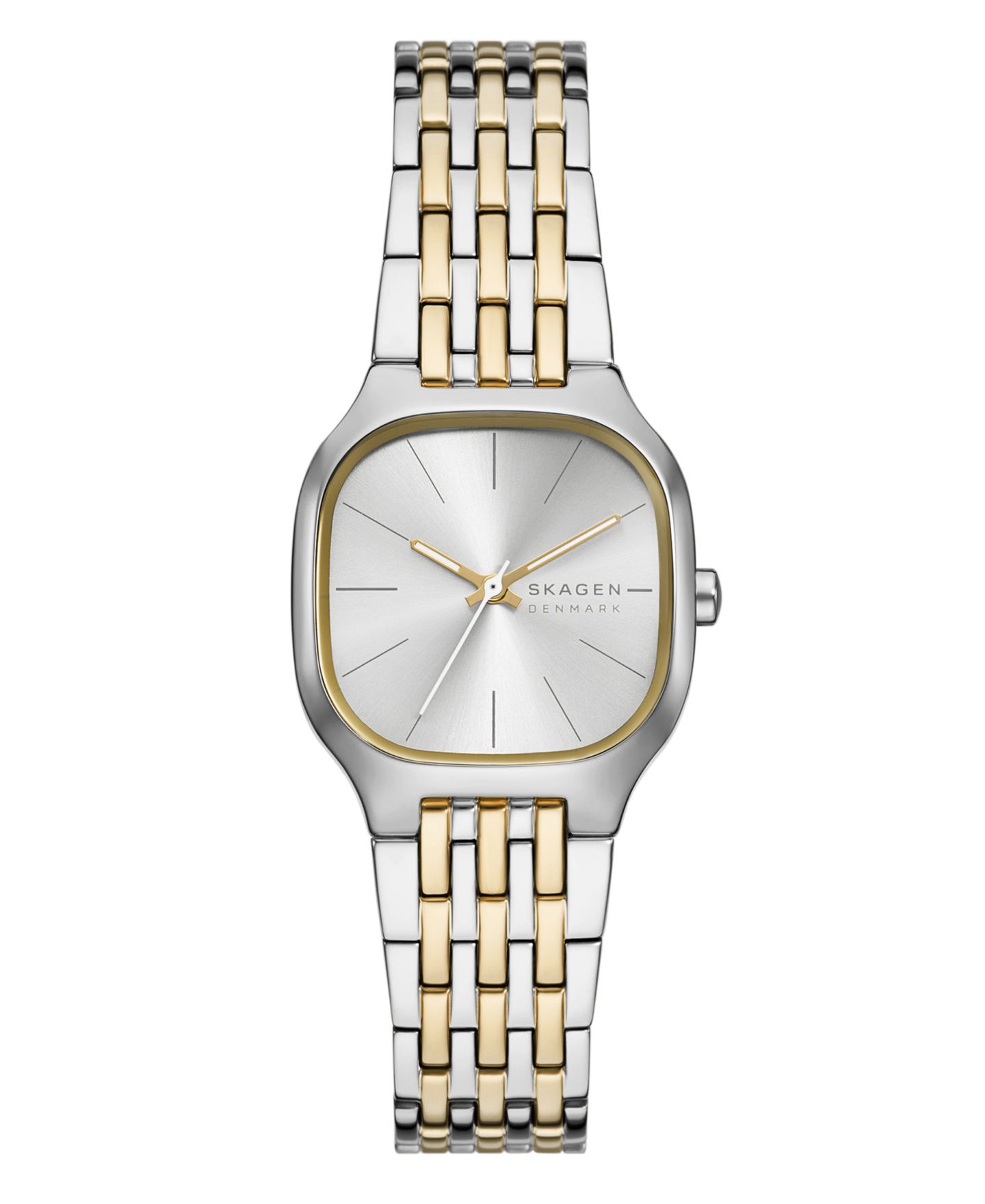 Женские часы Skagen Mellem Lille Quartz Three-Hand Two-Tone Stainless Steel Watch, 28mm — фото 1