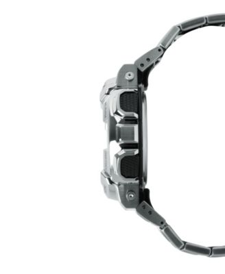 Men's Quartz Silver Tone Stainless Steel Watch, 48.8mm