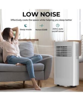 10,000 BTU Portable Air Conditioner – 4 Modes, Cools up to 450 Sq.Ft, with Timer, LED Display, Remote & Installation Kit