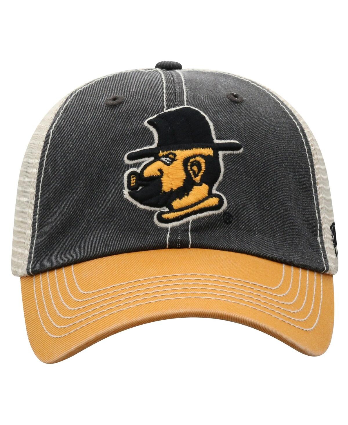Top Of The World Men's Black Appalachian State Mountaineers Off Road Adjustable Trucker Hat In Black