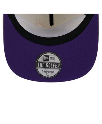 Men's Cream Los Angeles Lakers Lunar Golfer Snapback Hat