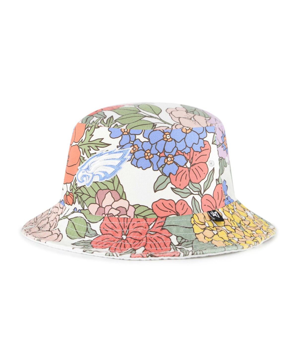47 BRAND WOMEN'S WHITE PHILADELPHIA EAGLES FLORENTINA BUCKET HAT 