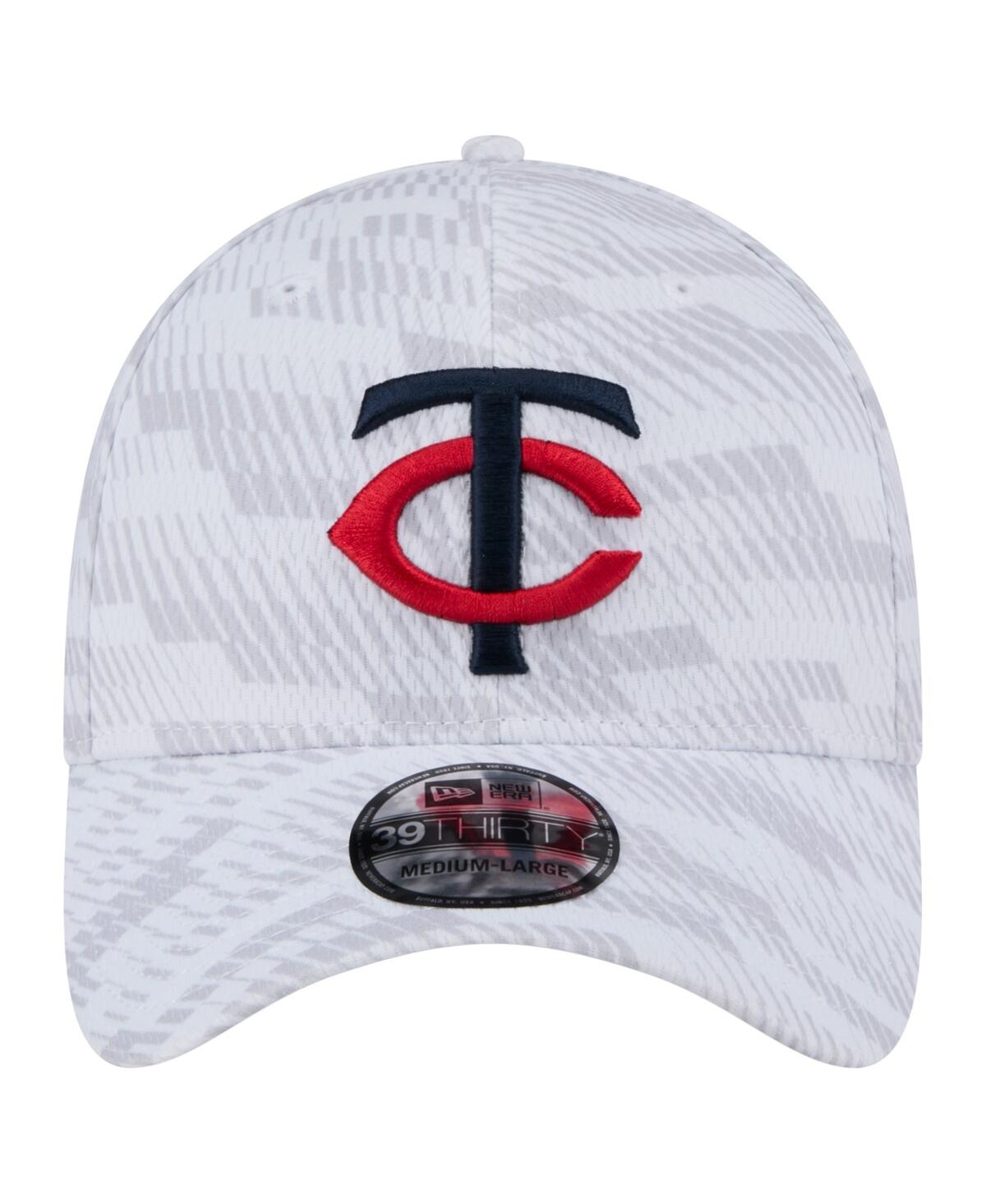 NEW ERA MEN'S WHITE MINNESOTA TWINS GRADED 39THIRTY STRETCH FIT HAT 