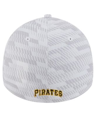 Men's White Pittsburgh Pirates Graded 39THIRTY Stretch Fit Hat