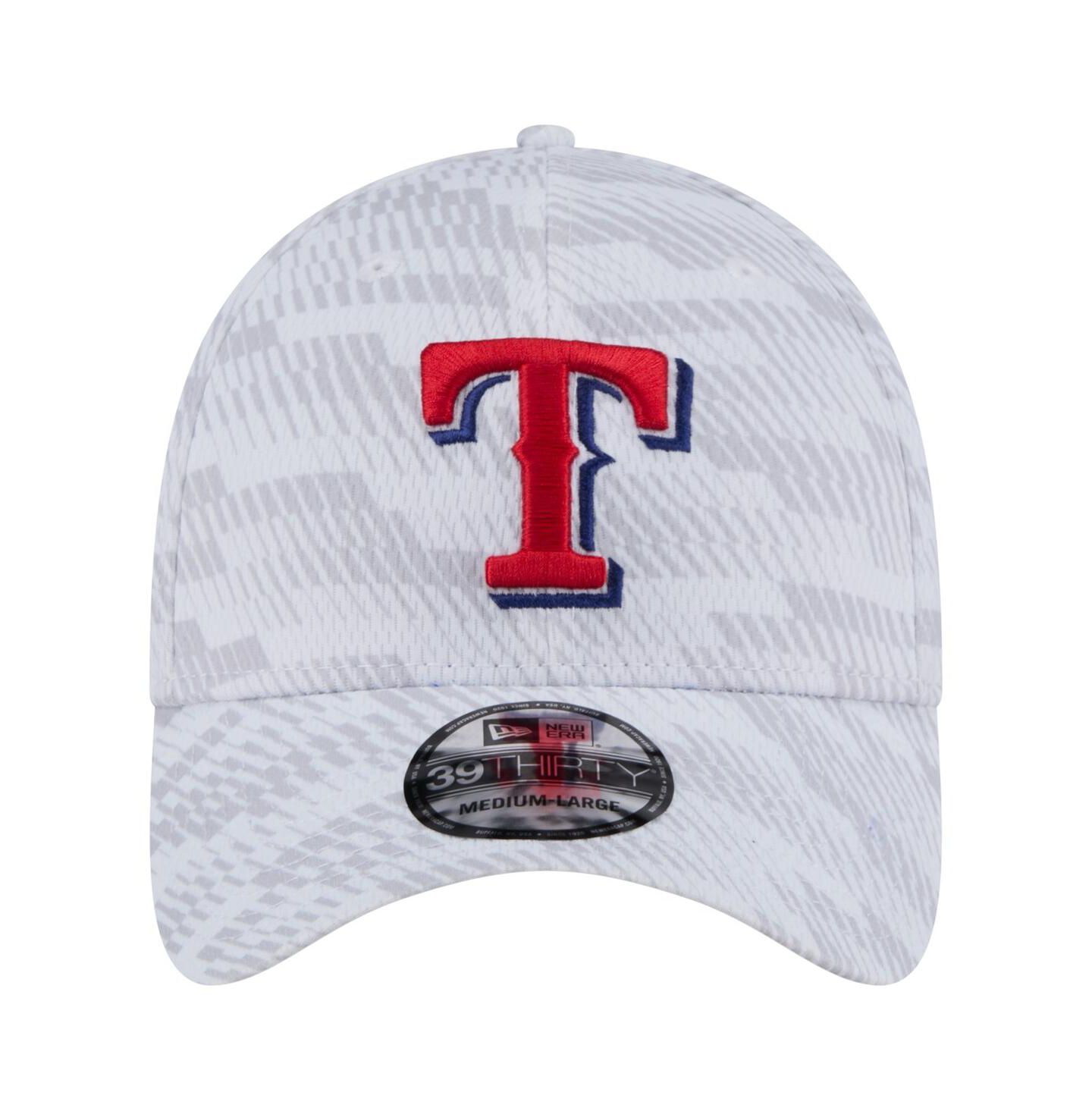 Мужской головной убор New Era White Texas Rangers Graded 39THIRTY Stretch Fit Hat — фото 4