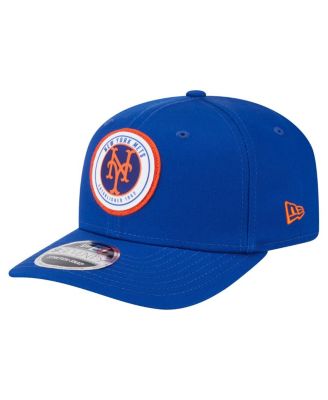 New Era - Men's Royal New York Mets Circle Patch 9SEVENTY Stretch-Snap Hat