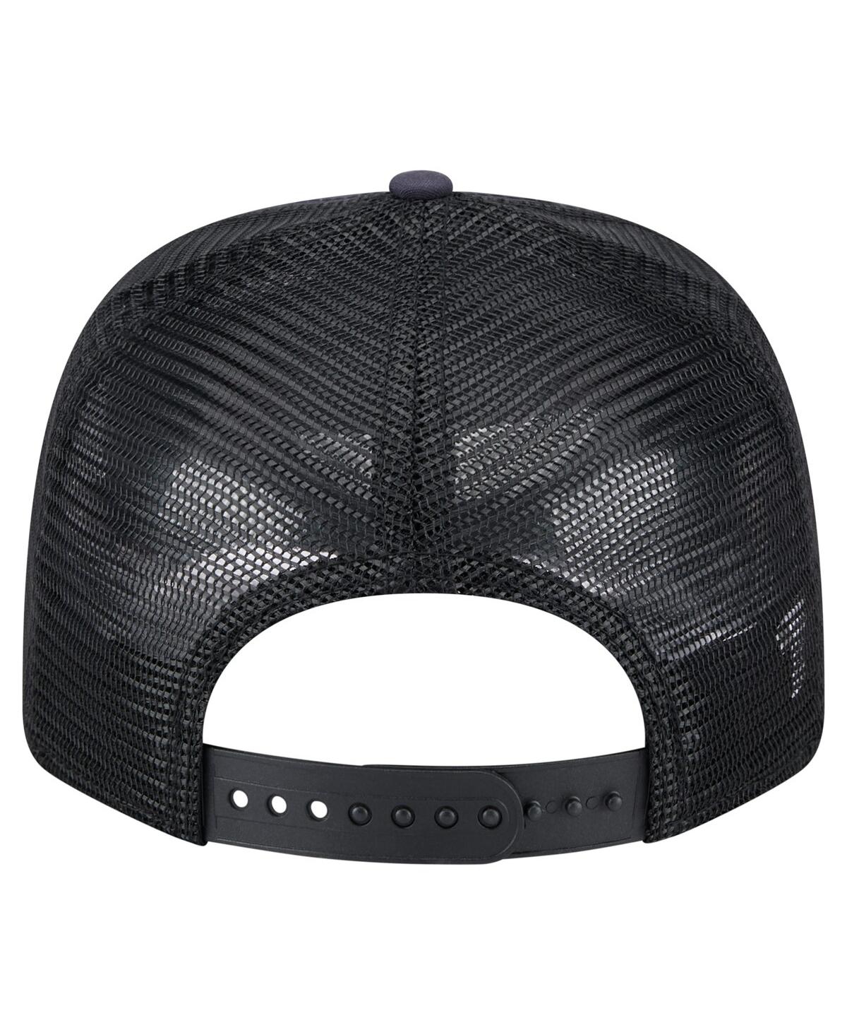 NEW ERA MEN'S BLACK MILWAUKEE BREWERS ADVENTURE DRINKS PATTERN 9SEVENTY STRETCH-SNAP HAT 
