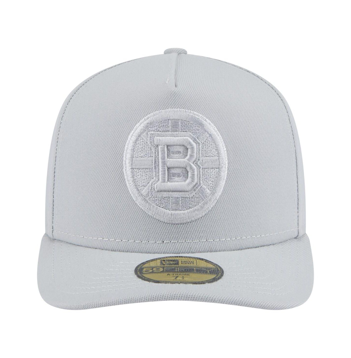 Мужские головные уборы New Era Gray Boston Bruins Color Pack A-Frame 59FIFTY Fitted Hat — фото 5