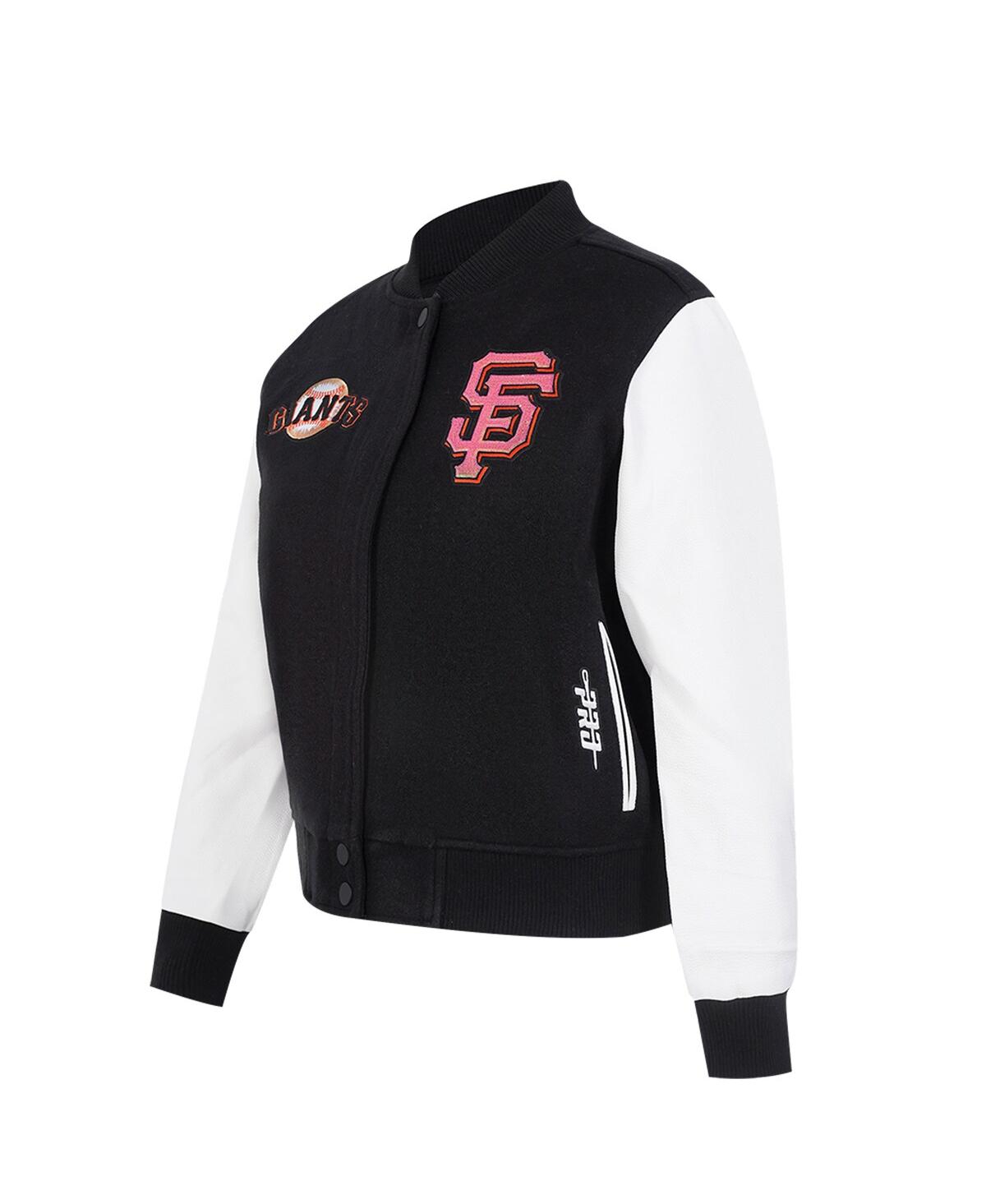 Shop Pro Standard Women'sâ Black San Francisco Giants Game Day Classics Wool Varsity Jacket