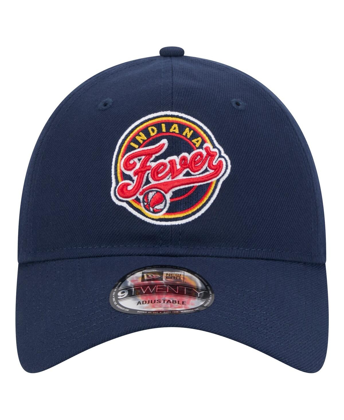 New Era Men's And Women's Navy Indiana Fever Core Logo 9twenty Adjustable Hat In Navy