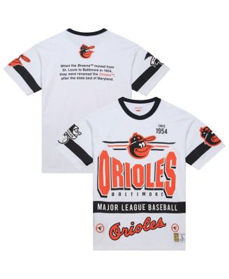 Mitchell & Ness - Men's  White Baltimore Orioles Cooperstown Collection Team Origins Premium T-Shirt