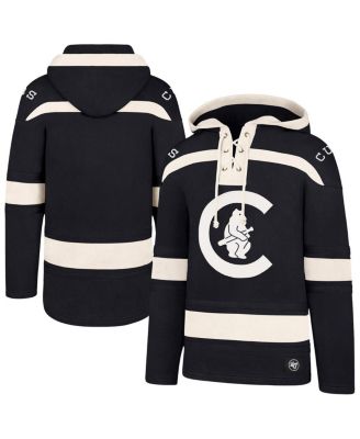 '47 Brand - Men's Navy Chicago Cubs Superior Lacer Pullover Hoodie