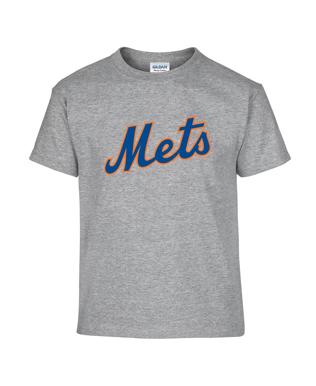 Soft As A Grape Big Boys And Girls Royal/gray New York Mets T-shirt, Set Of 2 In Blue