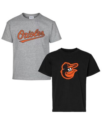 Soft As A Grape - Youth Black/Gray Baltimore Orioles Two-Pack T-Shirt Set