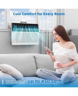 10000 BTU U Shaped Window Air Conditioner Cools up to 450 Sq Ft with Six Modes 24H Timer Easy Install Low Noise Remote Control Air Conditioner