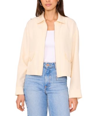 Vince Camuto Women's Point-Collar Zip-Front Jacket - Macy's