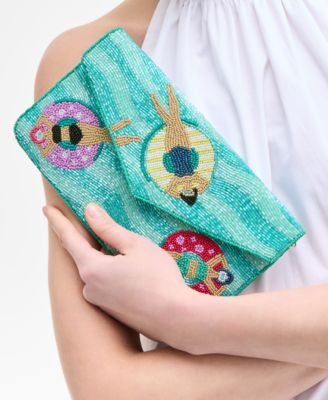Hand Beaded Envelope Clutch, Exclusively at Macy's 