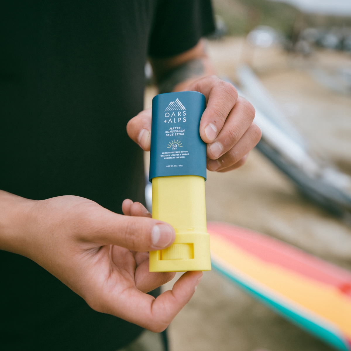 Shop Oars + Alps Matte Sunscreen Face Stick Spf 50, 0.53 Oz.