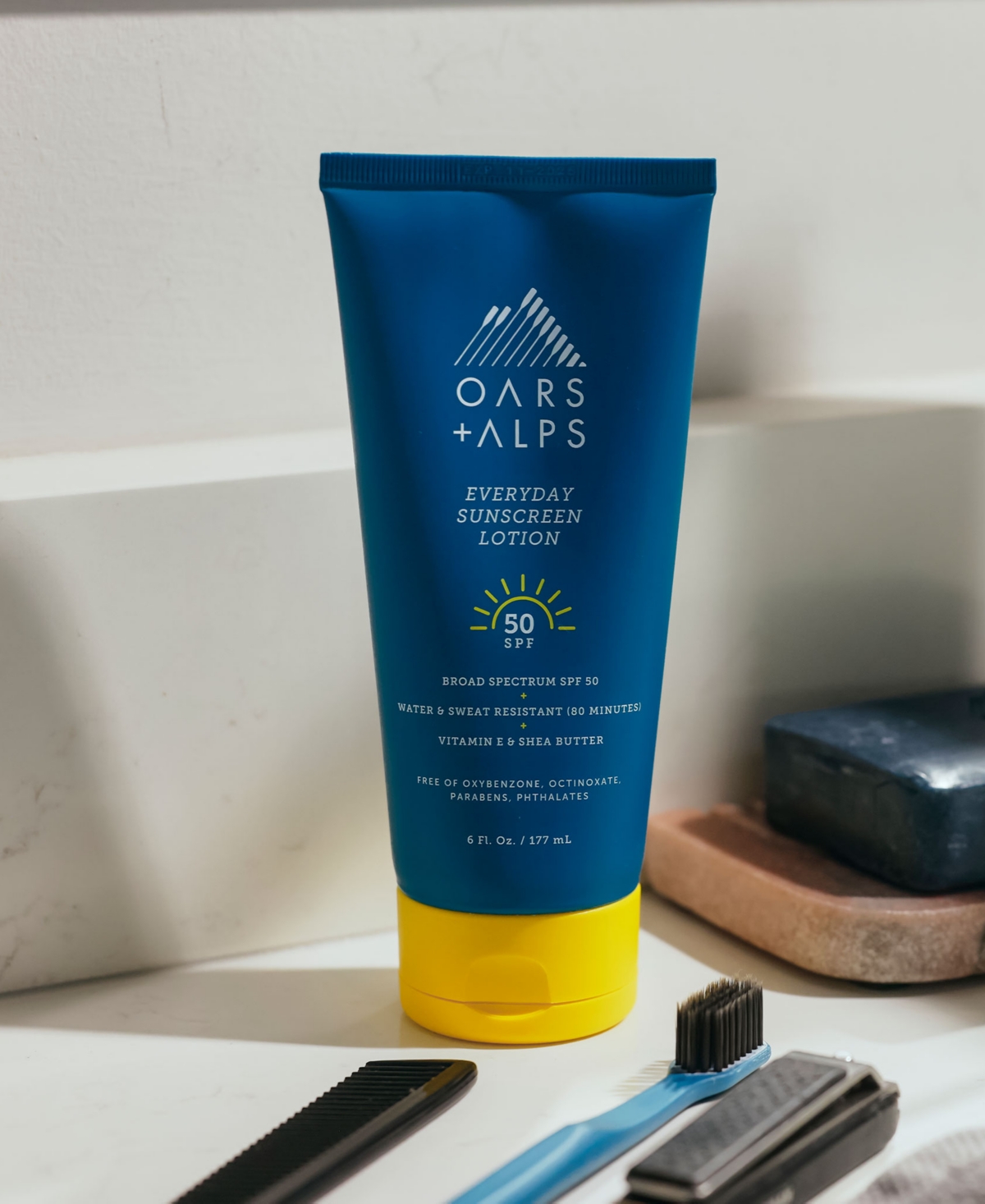 Shop Oars + Alps Spf 50 Classic Everyday Sunscreen Lotion, 6 Oz.