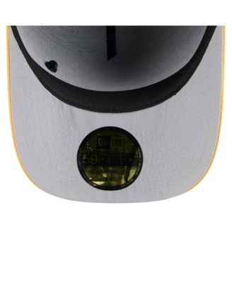 Men's Black/Yellow Pittsburgh Steelers 2025 NFL Draft On Stage A-Frame 59FIFTY Fitted Hat