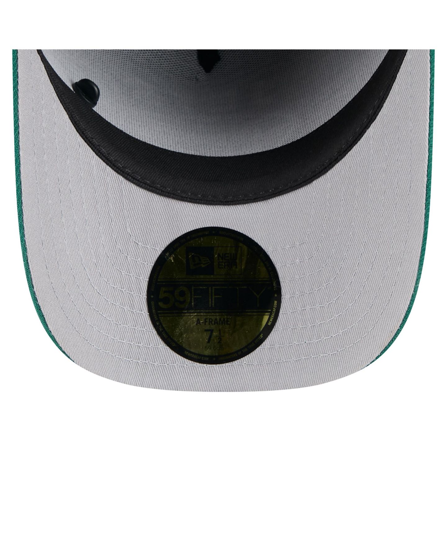 Мужская кепка New Era Black/Green New York Jets 2025 NFL Draft On Stage A-Frame 59FIFTY Fitted Hat — фото 3
