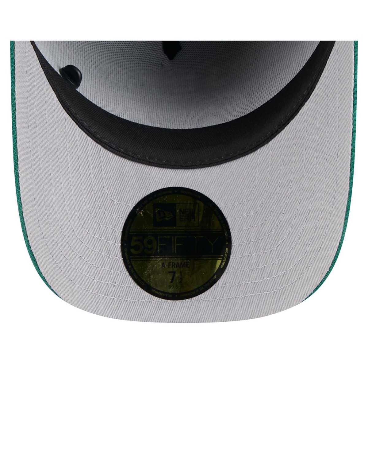Shop New Era Men's Black/green New York Jets 2025 Nfl Draft On Stage A-frame 59fifty Fitted Hat In Black,green