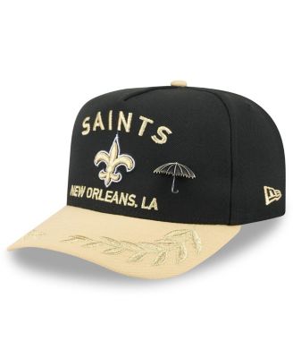 New Era - Men's Black/Gold New Orleans Saints 2025 NFL Draft On Stage A-Frame 59FIFTY Fitted Hat