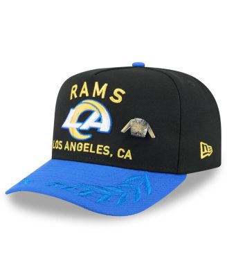 New Era - Men's Black/Royal Los Angeles Rams 2025 NFL Draft On Stage A-Frame 59FIFTY Fitted Hat