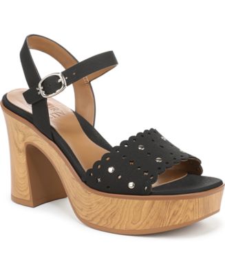 Naturalizer Women's Kira Block Heel Square Toe Platform Sandals