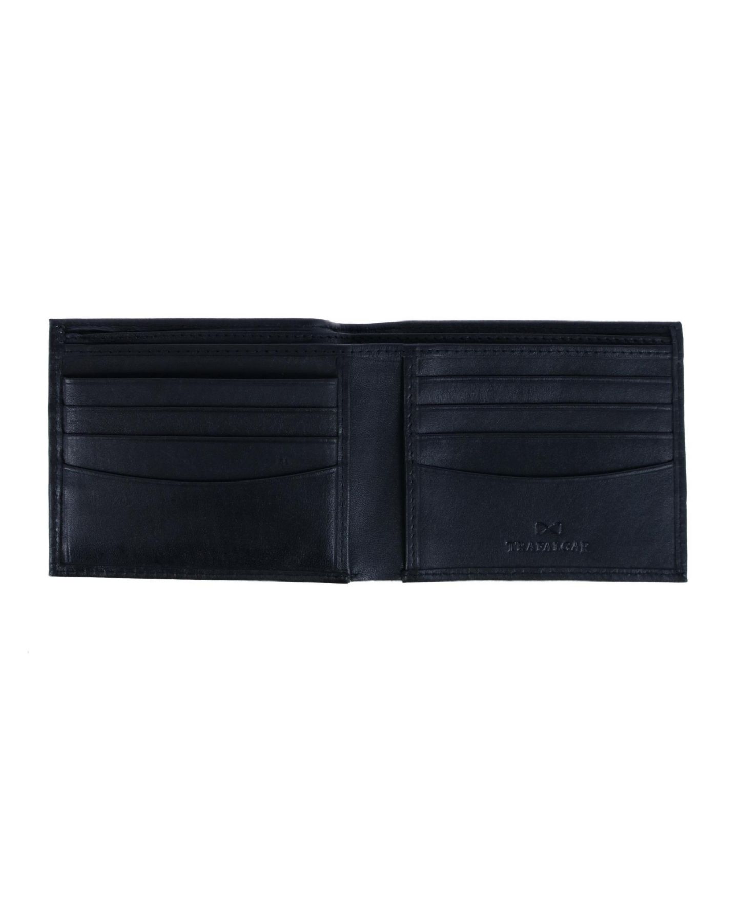 Мужской кошелёк Trafalgar Orion Leather 8-Slot Bi-Fold Wallet with Removable ID Card Case, цвет: Чёрный — фото 4