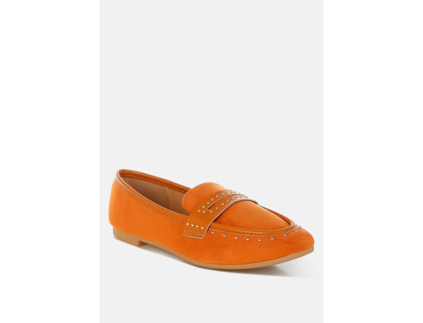 Женские туфли London Rag Lumina Penny Strap Studded, цвет: Бежевый / Хаки — фото 4