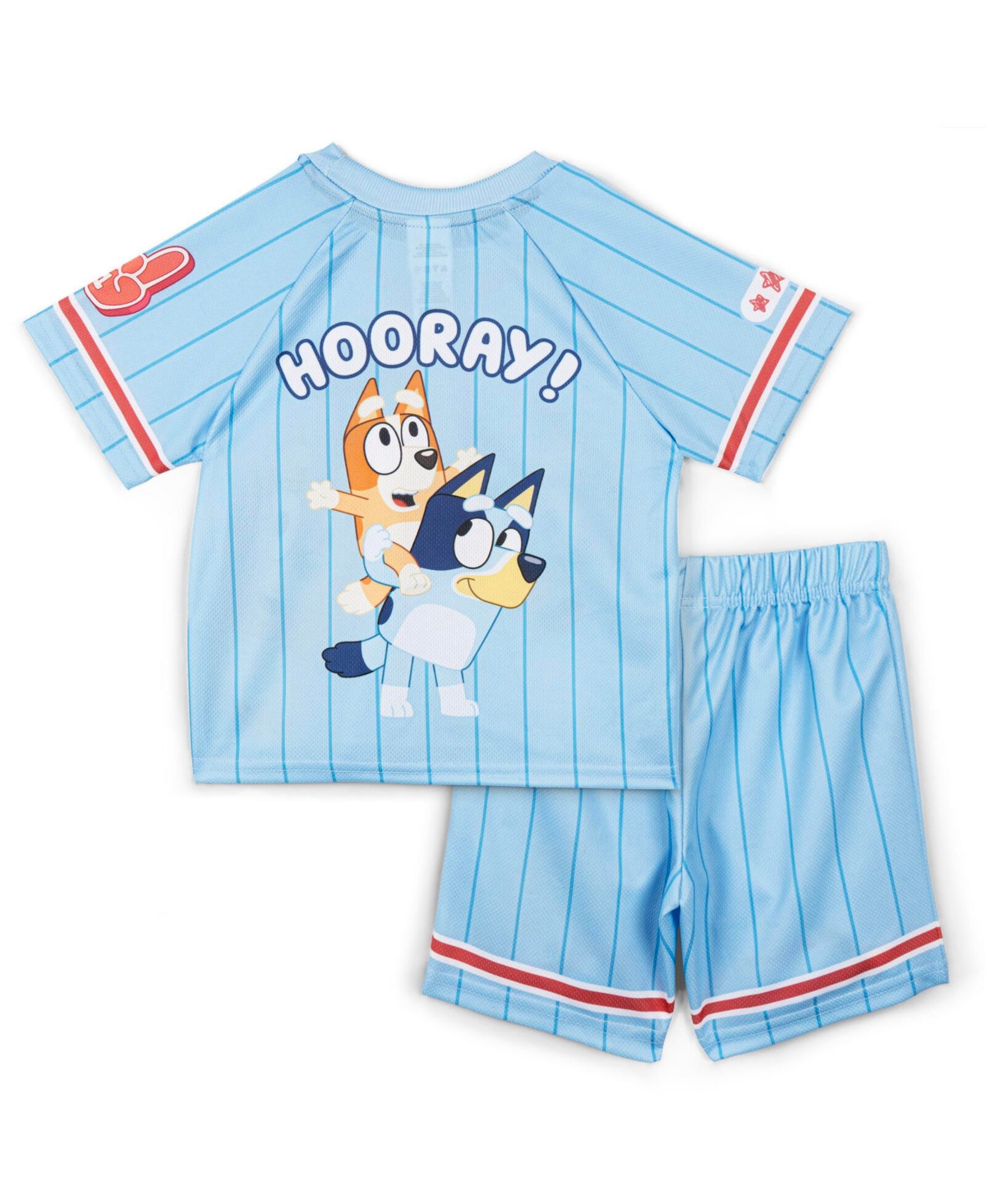 Bluey Baby Boys Mesh T-Shirt and Shorts Outfit Set