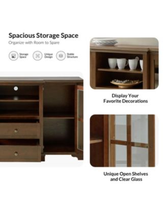 Dietrich 60" TV Stand with 2 Drawers & Shelf