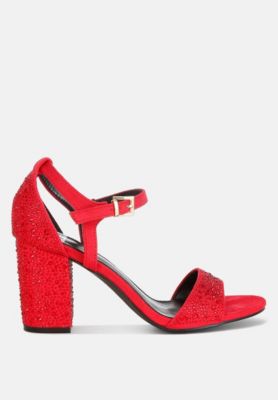 Rag and Co Womens Navoli Rhinestones Embellished Sandals