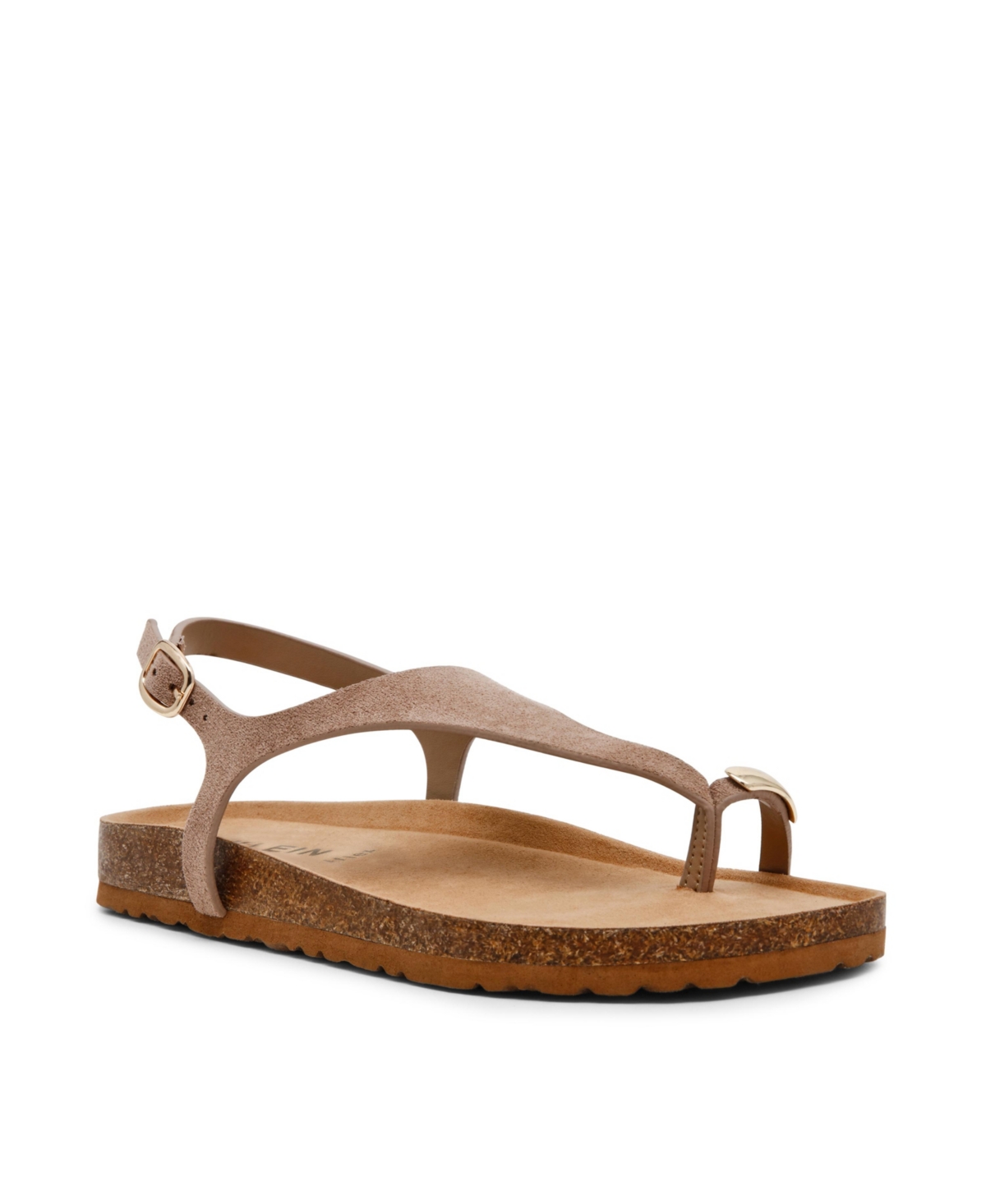 Women's Lola Toe Loop Footbed Flat Sandals - White