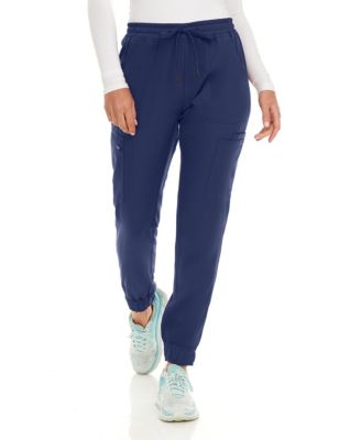 Women's Seven Pocket Cargo Scrub Pants Joggers with 4-Way Stretch