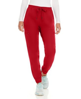 Women's Seven Pocket Cargo Scrub Pants Joggers with 4-Way Stretch