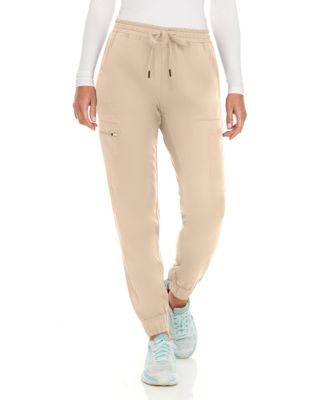 Women's Seven Pocket Cargo Scrub Pants Joggers with 4-Way Stretch