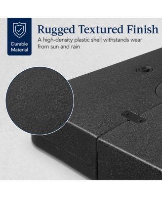 Heavy-Duty Outdoor Cantilever Base Stand w/ Wheels, Locks, Fillable 330lb Capacity