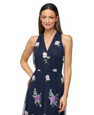 Women's Dassie Floral V-Neck Tie-Waist Gown