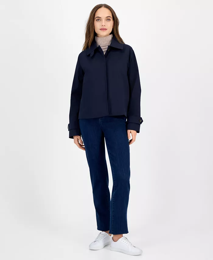 Women's Short Single-Breasted Trench Coat